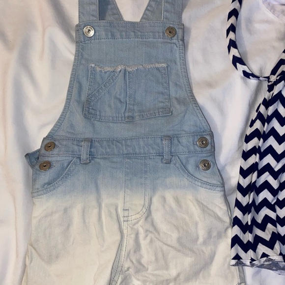 Girls Dress and Overall Shorts Bundle - Picture 3 of 6